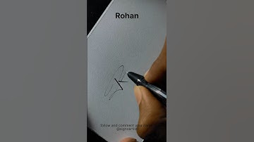 rohan name signature logo #signature #signoartist