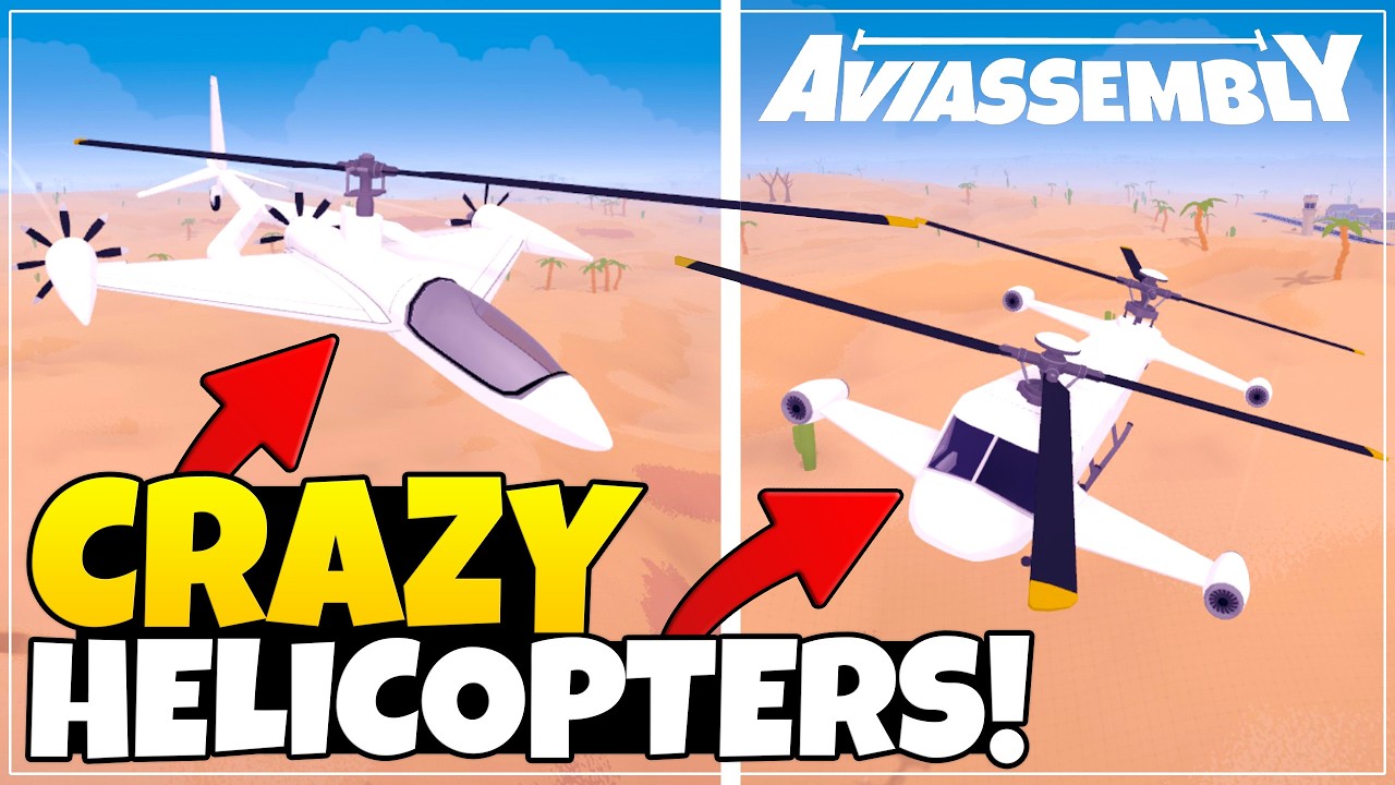 I Built FUN HELICOPTERS In Aviassembly! - YouTube