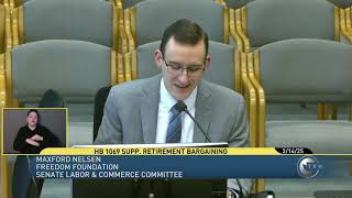 Freedom Foundation testifies on bill to authorize two pensions for WA state employees