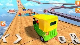Real Tuk Tuk stunt - Best Auto Rickshaw Race | offroad auto rickshaw Android Gameplay 2 screenshot 4