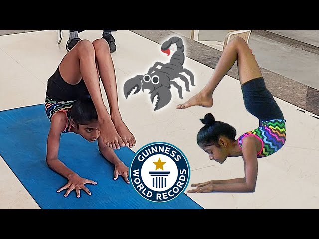 Yoga teacher holds scorpion pose for 29 minutes, breaks world record 