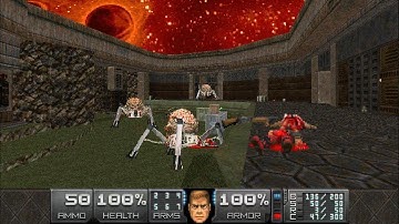 DOOM 2 - BTSX1: Maps 7 & 8 (Arachnobeliever & Entering 1): UV-Plus / UV-Fast 100% (PS5 Gameplay)