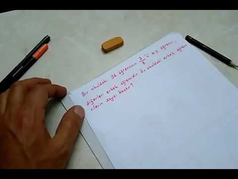 3.sınıf Matematik Zor Kesir Problemleri