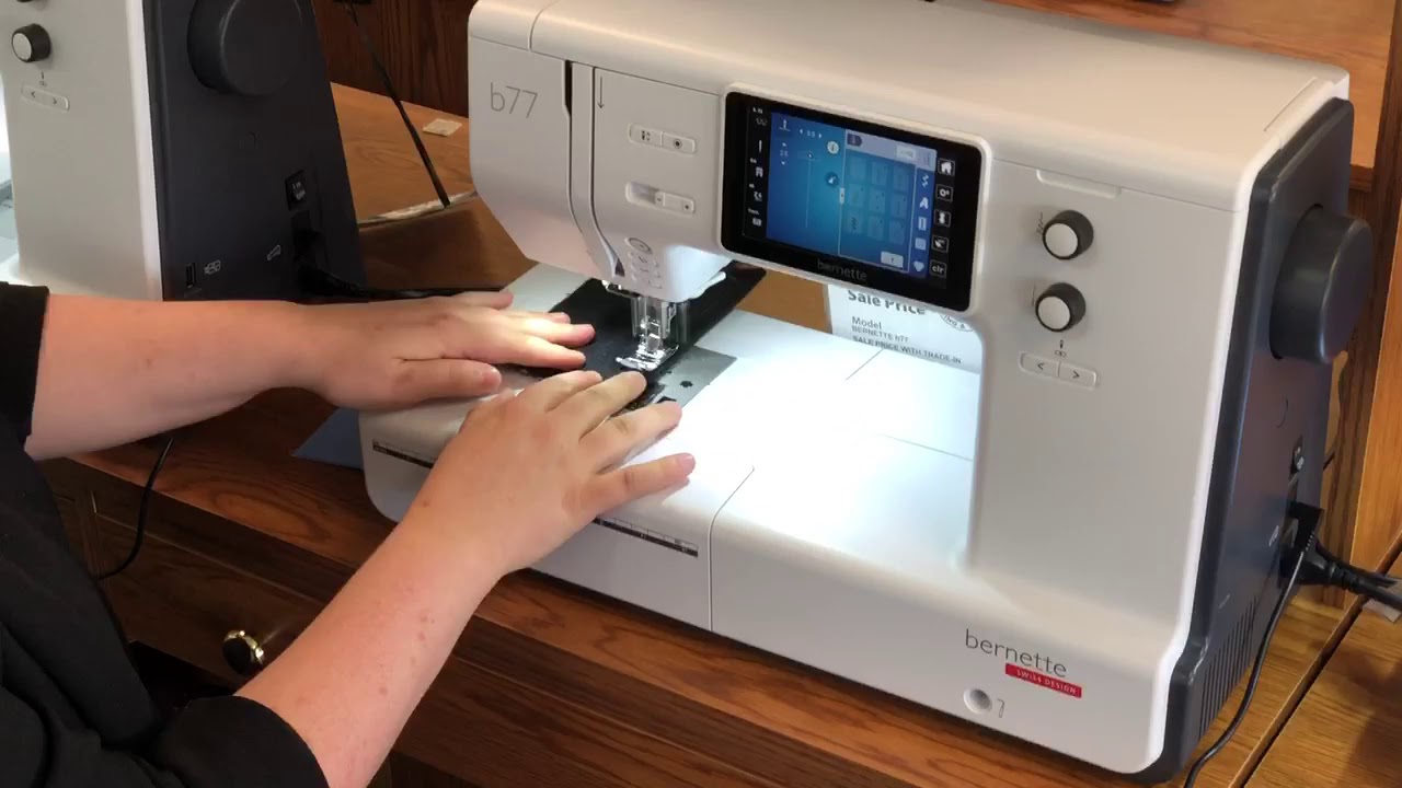 Bernette b77 is an easy to use, computerized sewing machine for