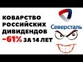 🚫 -61% за 14 лет: Коварство российских дивидендов. Дивиденды акций российских компаний