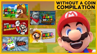 All Super Mario 3D Land/World WITHOUT A COIN Compilation!