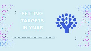 How To Create Targets in the YNAB Web App