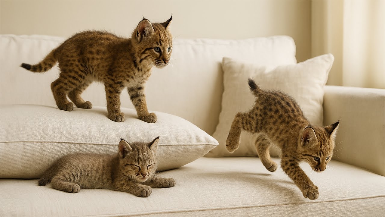 Wild Bobcat Kittens Were Born Inside Their Home… What Happened Next Stunned Everyone