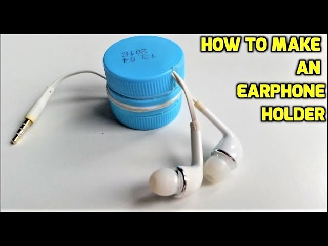 How to make an earphone holder from plastic bottles 