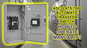 HOW TO OPERATE LV ATS LOW VOLTAGE AUTOMATIC TRANSFER SWITCH MANUALLY?