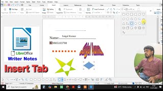 Libreoffice Writer | Insert  Tab  | It-ITes | Ccc |O Level |#codingatoz #saigalsir #vibhacomputer