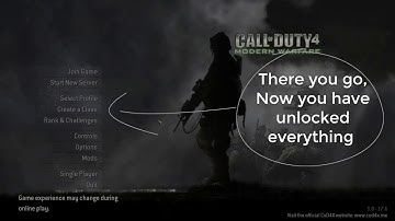 How To Unlock All Weapons|Level-55|patch1.7| In Call of Duty 4 multiplayer | iw3mp pc game | 2017