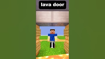 Minecraft lava door🚪 tutorial. #tranding #shorts
