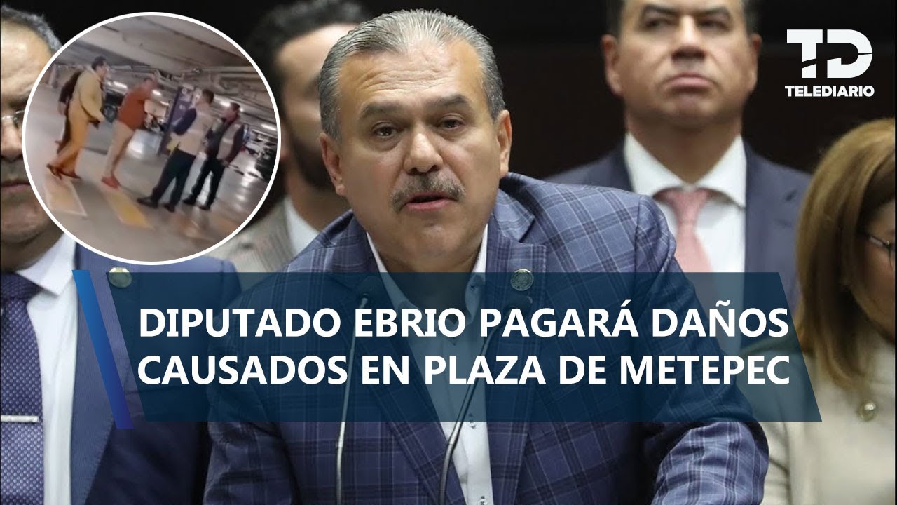 Diputado del PT pagará $400 mil por daños por destrozos en plaza de Metepec