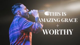 This Is Amazing Grace + Worthy -  Live Heavenly Worship Moment | Steven Moctezuma