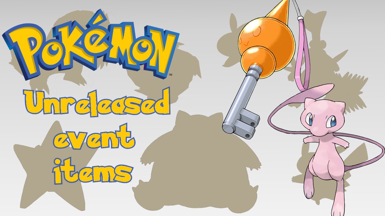 Pokémon Facts & Trivia - Unreleased event items