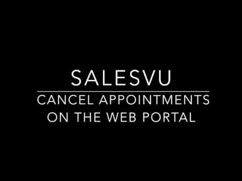 How to cancel appointments on the Web Portal