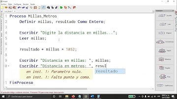 PSeInt - Algoritmo Millas a Metros