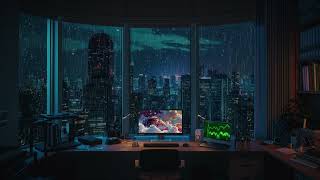 Study Haven: Rain Sounds Outside Study Room for Relaxation, Quality Sleep, and Laser-Focused Study