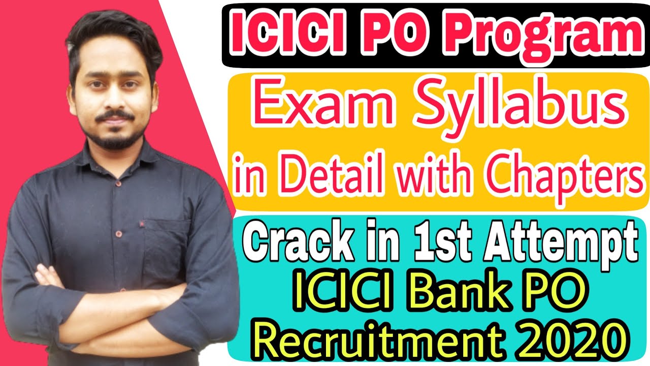 ICICI PO Program 2020-21 Exam Syllabus|Full Syllabus Explained|ICICI Bank Recruitment 2020|Banking