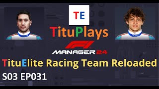 F1 Manager 24 TituElite Racing Team Reloaded | S03 EP031 Belgium & Australia