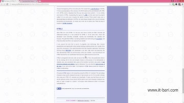 02  History of HTML and CSS  IT Bari com   Web Design Bangla Video Tutorial