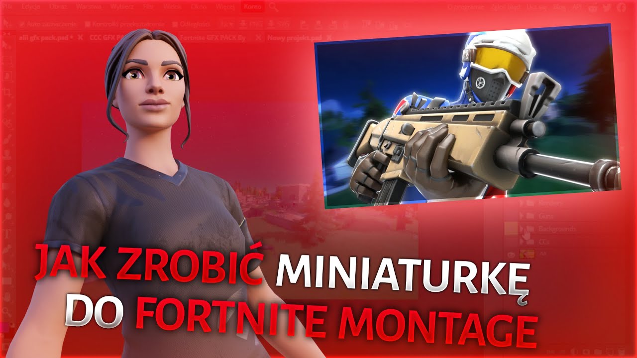 JAK ZROBIĆ MINIATURKĘ 3D DO FORTNITE MONTAGE | Poradnik