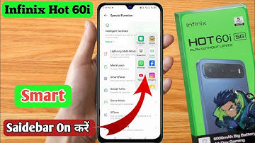 How To Enable Smart Sidebar in infinix hot 60i | infinix hot 60i  Smart Features 