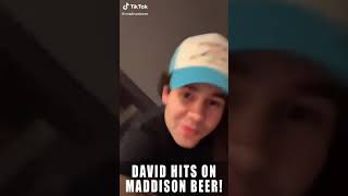 David Dobrik hits on Madison Beer!❤️😂😂 #shorts