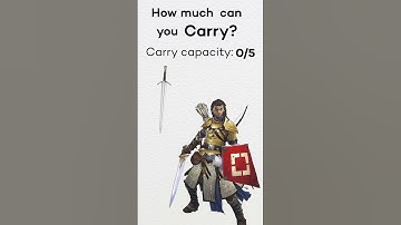 Bulk and Carry Capacity in #PF2e #pathfinderrpg #pathfinder2e #pf2e