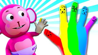 Finger Family Song with Colors + Baby Songs By All Babies Channel on HooplaKidz BabySitter