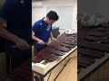 【マリンバ 基礎練習】7th chord (属7)の分散和音を高速で弾いてみました #shorts #marimba