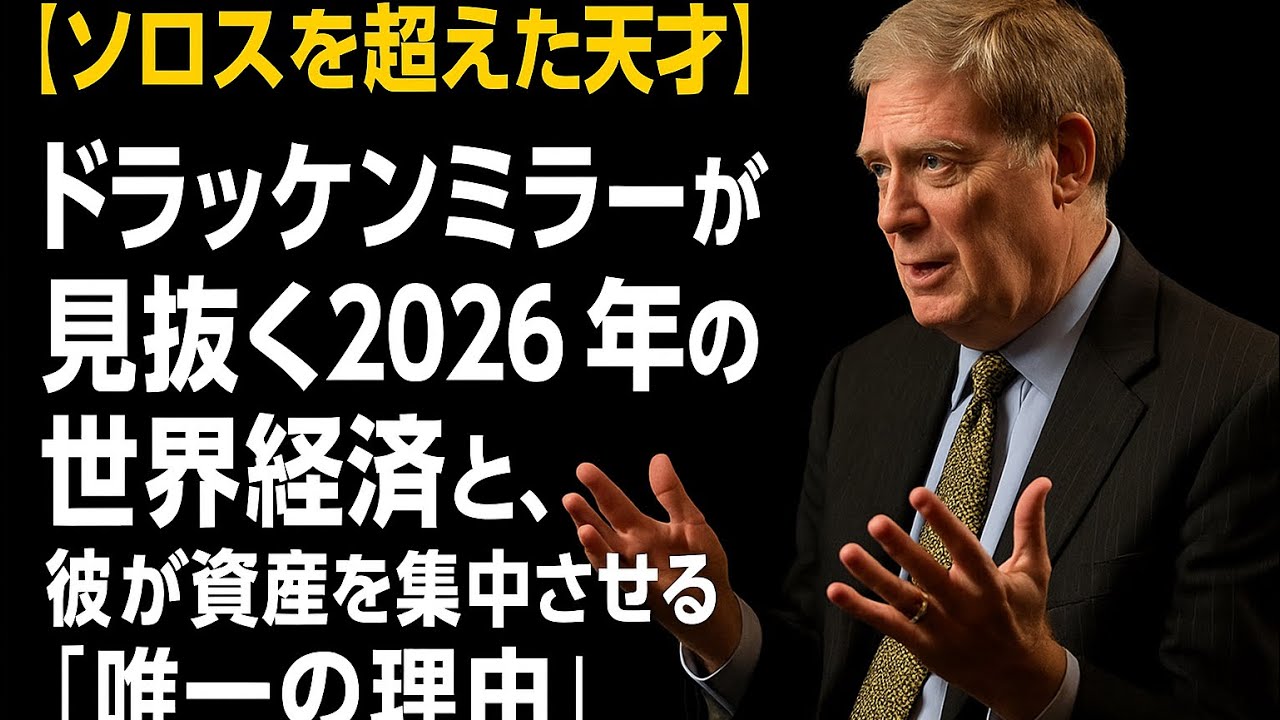 A genius surpassing Soros] Druckenmiller predicts the global economy in  2026. Why he is now conc... - YouTube