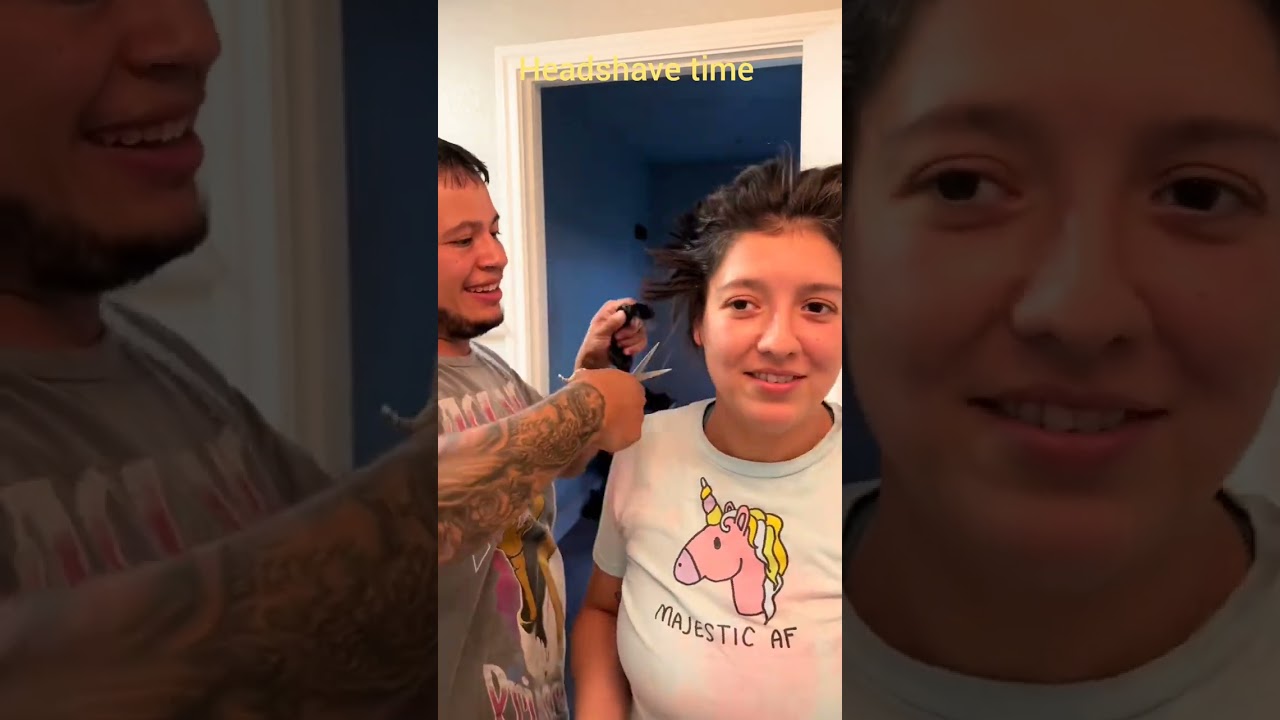 Моя жена побрилась налысо! | Смелое и красивое преображение