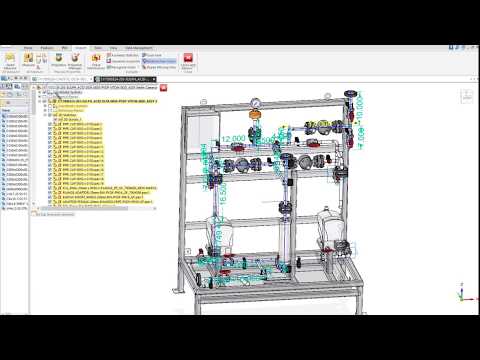 Solid Edge PVDF assembly modification piping and structural