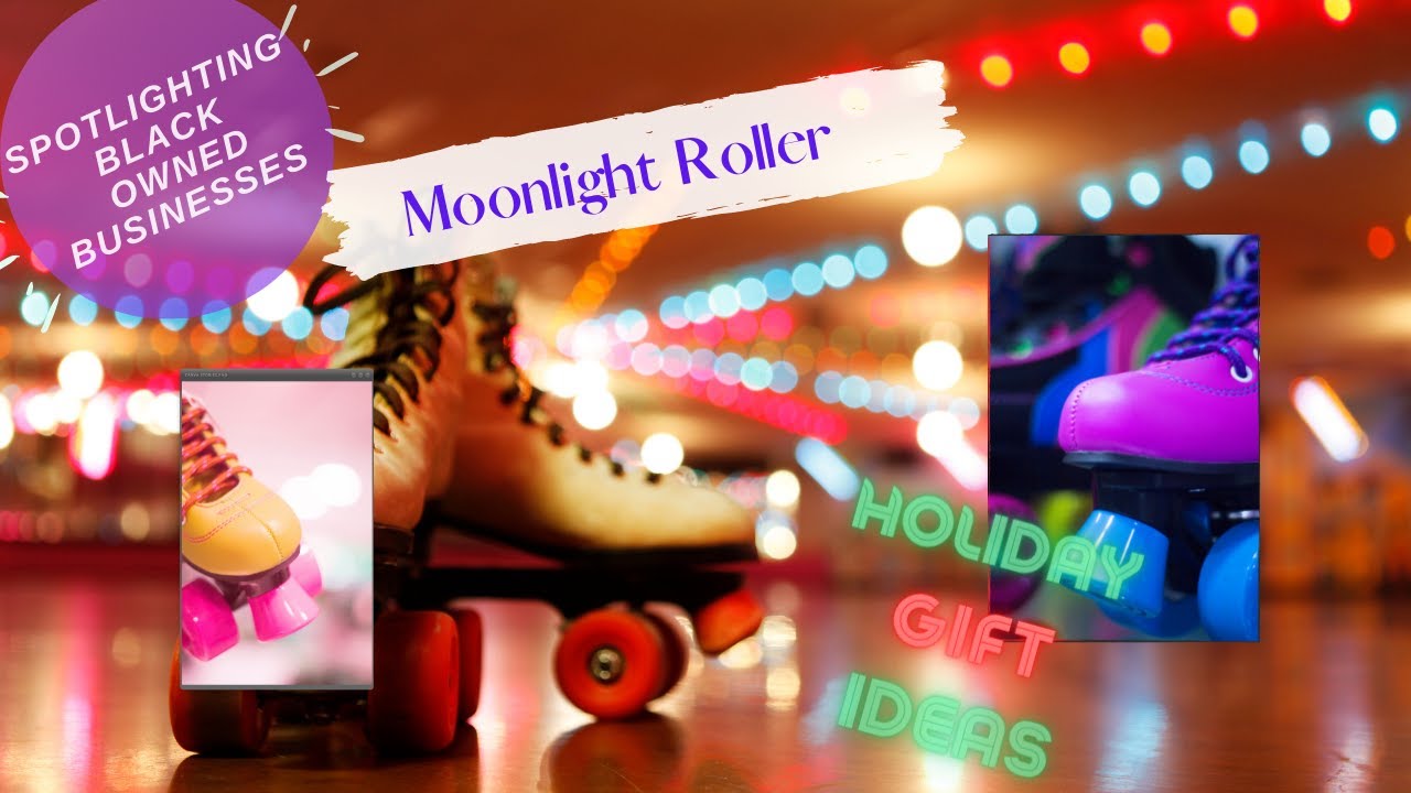Moonlight Roller Skates and Mobile RollerSkating Rink Spotlighting