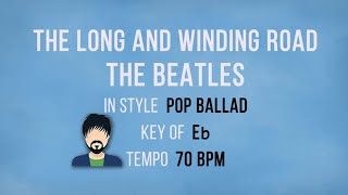 Video thumbnail of "The Long and Winding Road -  The Beatles - Karaoke Male Backing Track"