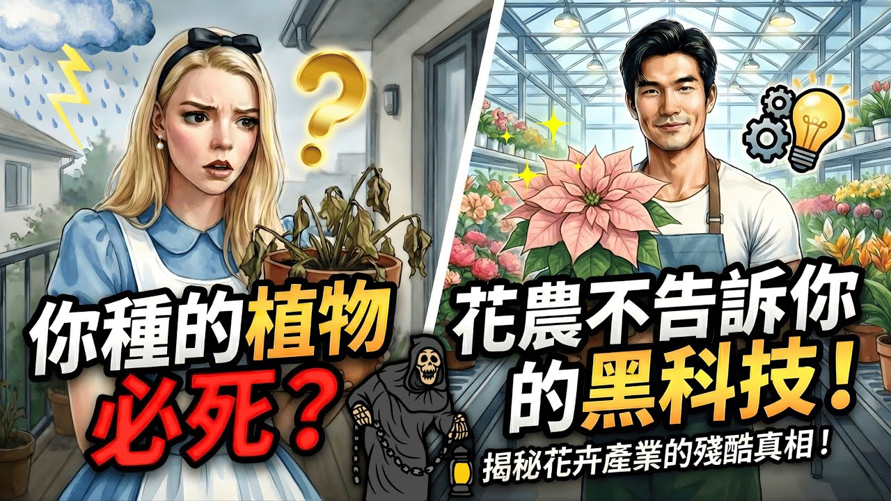 你買的盆栽是「一次性商品」？園藝老手也翻車？揭秘花農不能說的科技與狠活！#園藝 #盆栽 #科技與狠活