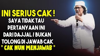 ini menggoyahkan iman saya cak, saya mohon pertanyaan saya di jawab cak ! \