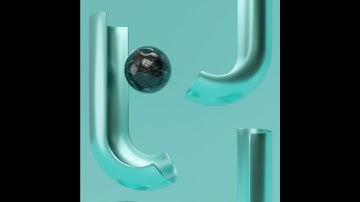 Satisfying 3D balls loop animation