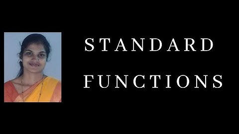 Laplace Transforms Tutorial: Standard Functions