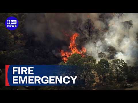 Evacuation routes blocked amid Perth bushfire emergency | 9 News Australia thumbnail
