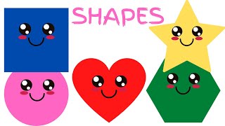 Learn Shape - Names of Shapes | Learn English for kids|  English educational video | Kids Vocabulary