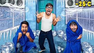 Crazy Xyz New Videos:✅Last To Leave Coldest Room Wins ₹100000 अंटार्कटिका जैसी ठंड DO NOT TRY⛔️