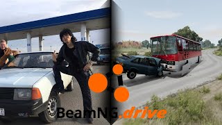 Реконструкция аварии Виктора Цоя|BeamNG drive|