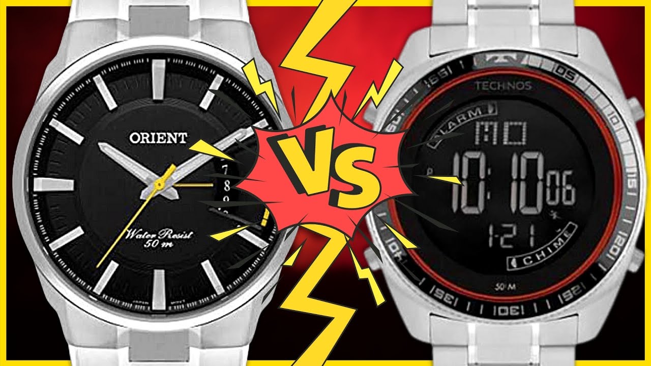 Batalha Relógio Masculino Orient MBSS1355 P1SX X Technos BJ337AB - YouTube