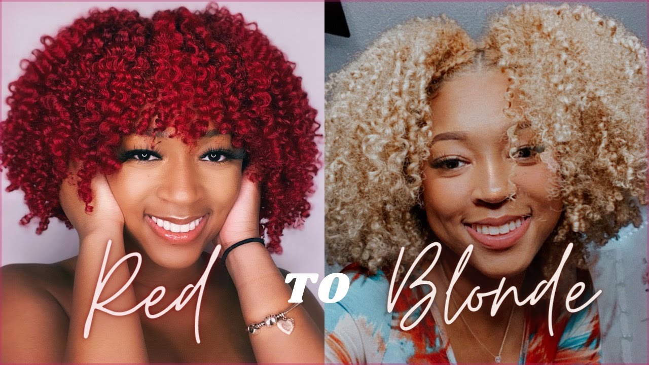 volatilitet Forsøg Læring Going From Red to Blonde | Bleaching my hair!!! - YouTube