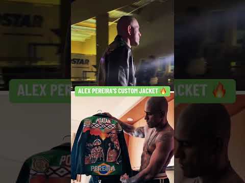 Alex Pereira’s custom jacket 🗿🇧🇷 #UFC313
