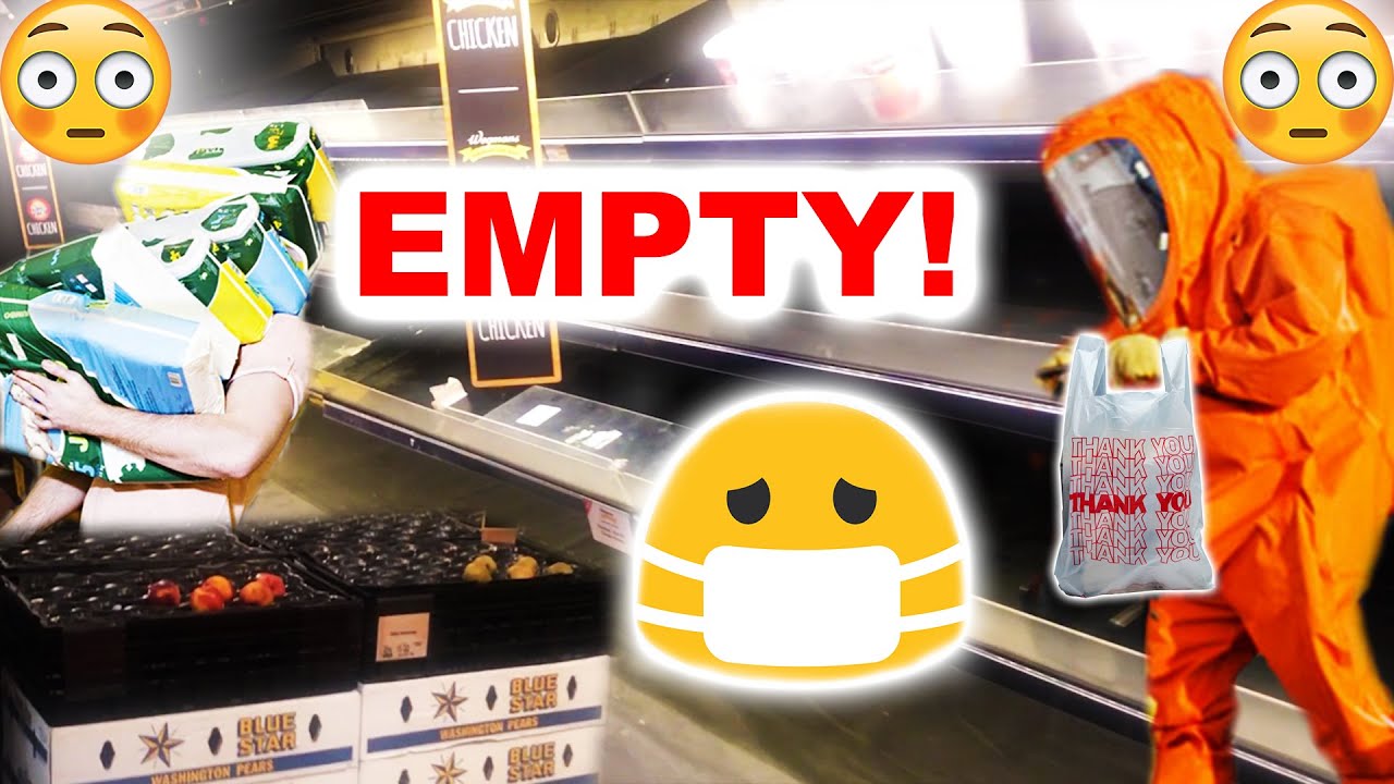 Panic Buying at Supermarket! Shelves Empty! 