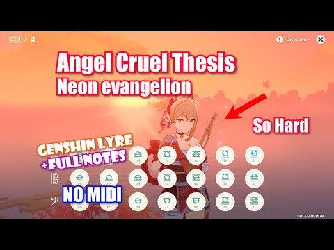 Cruel Angel's Thesis - Neon Genesis Evangelion | Genshin Impact Lyre